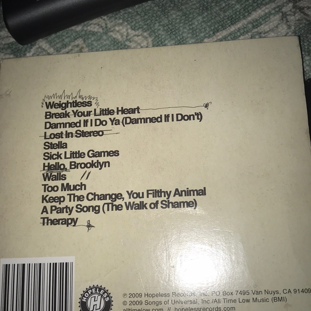 All time low CD - Picture 2 of 2